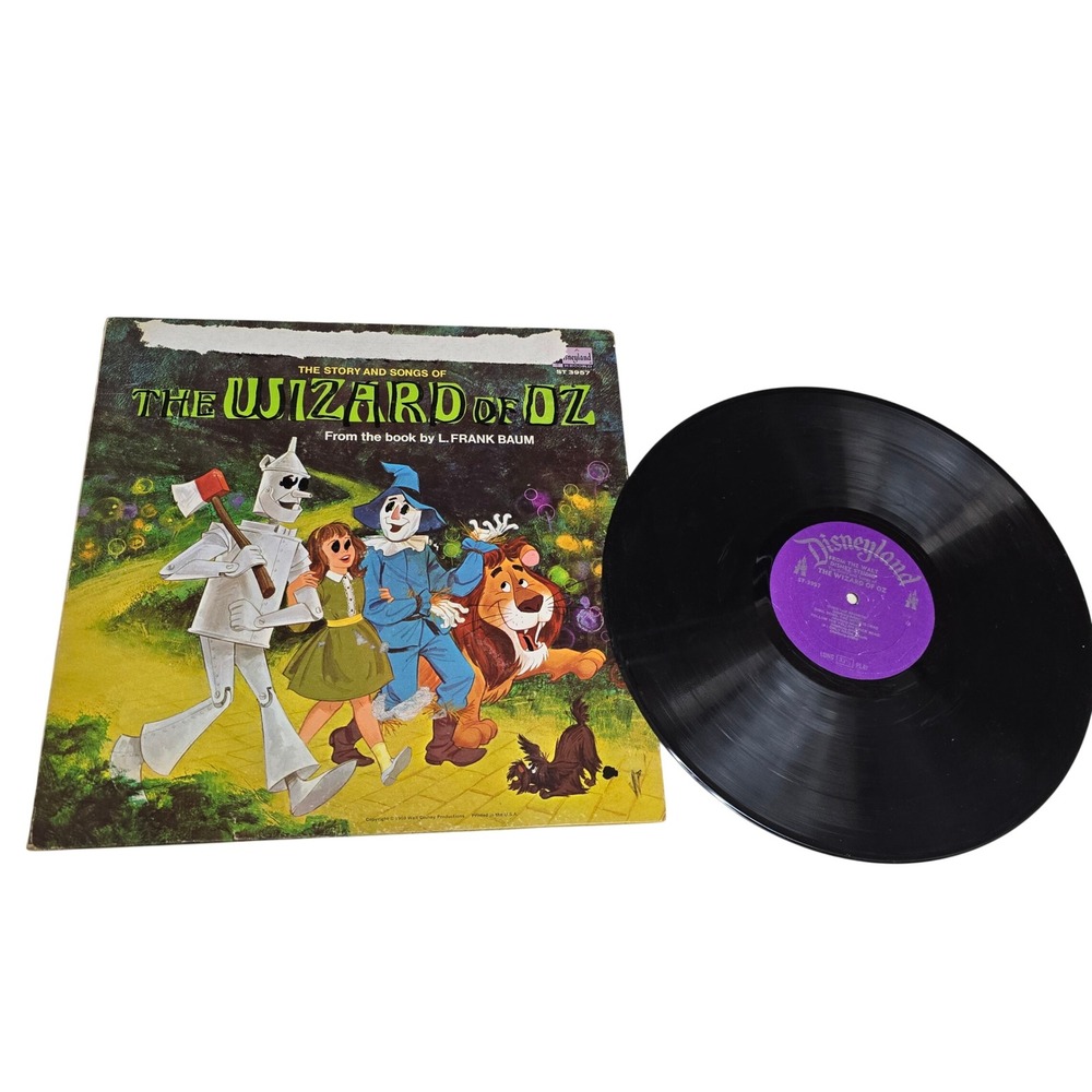 Vtg 1969 Disneyland Records The Wizard of Oz Story and Songs‎ Vinyl LP ST-3957